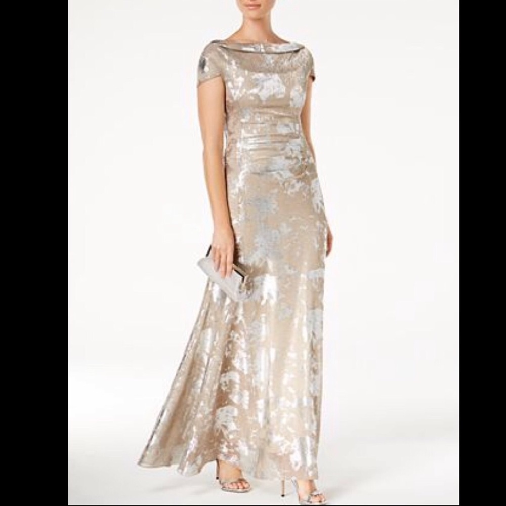 Only worn once, Tahari gown